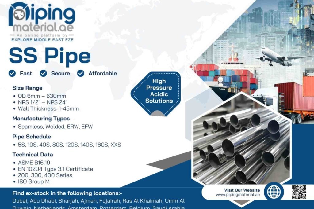How SS Pipes Offer Superior Corrosion Resistance for Pipelines