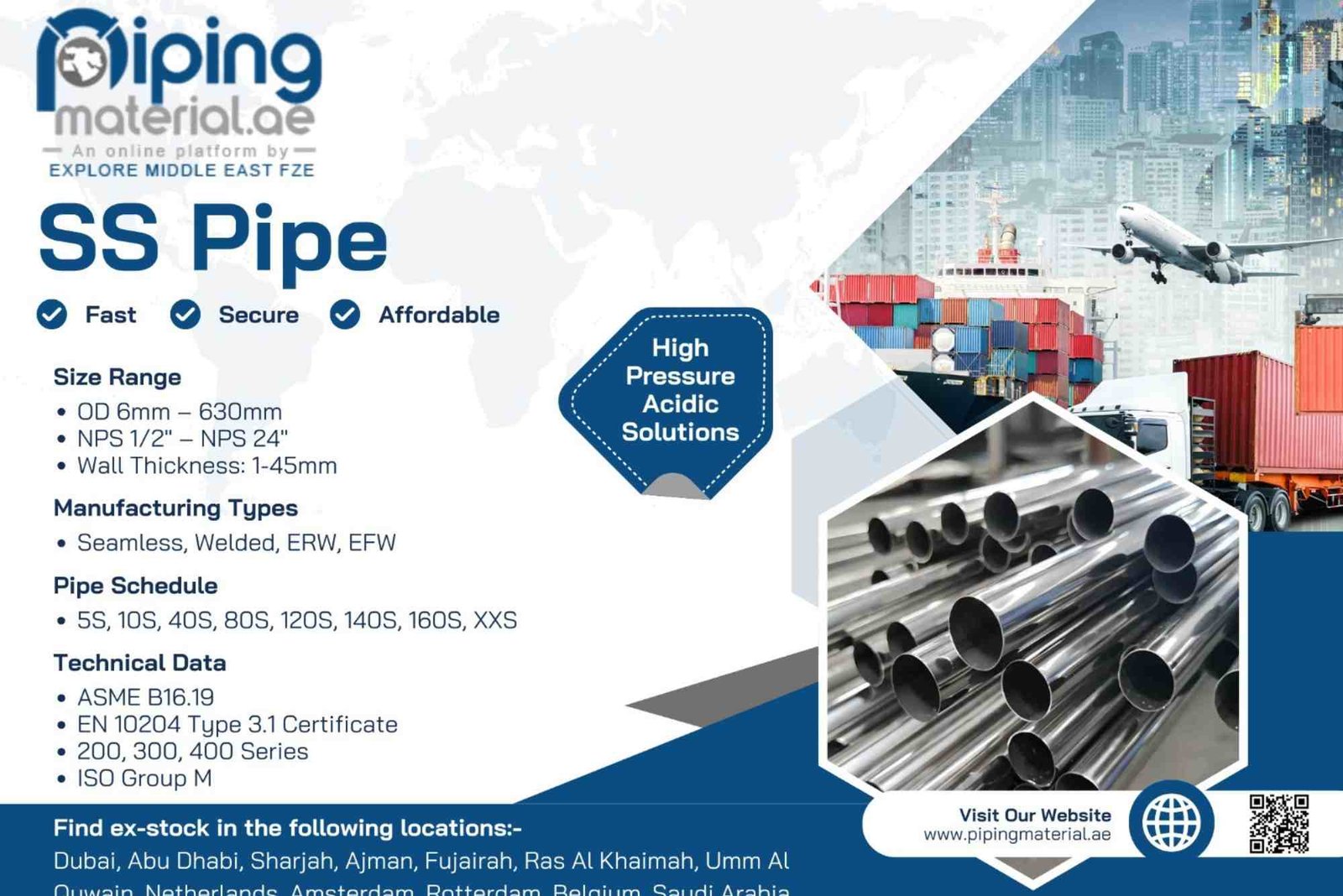 How SS Pipes Offer Superior Corrosion Resistance for Pipelines