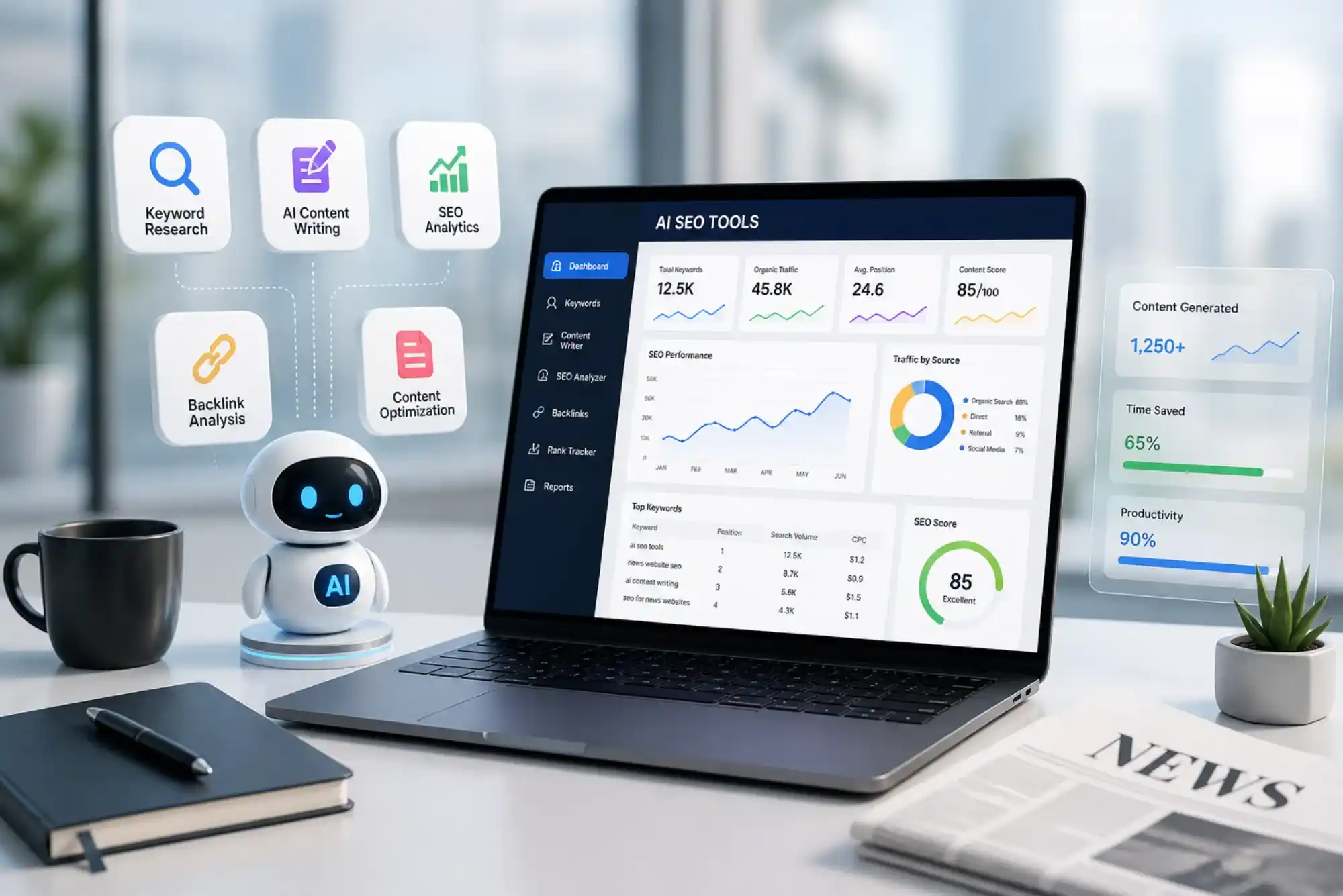 Best AI SEO Tools for News Websites that speed up content production in 2026