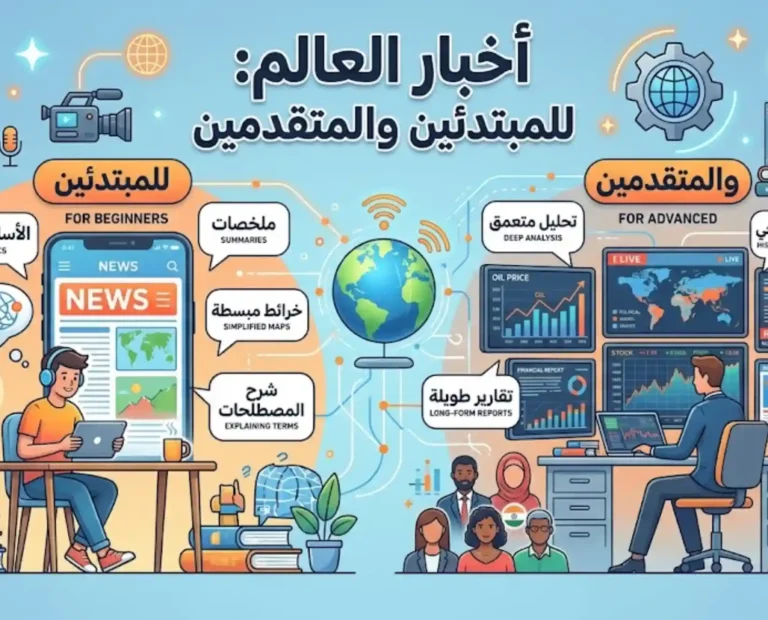 أخبار العالم للمبتدئين والمتقدمين