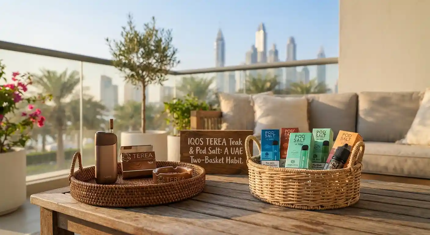 IQOS TEREA Teak and Pod Salt: A UAE Two-Basket Habit